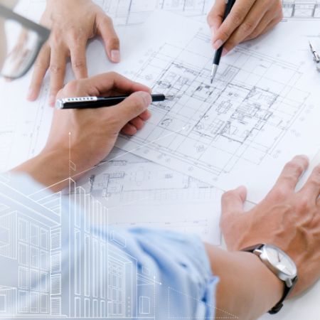 Beratung zur Bauzeichnung